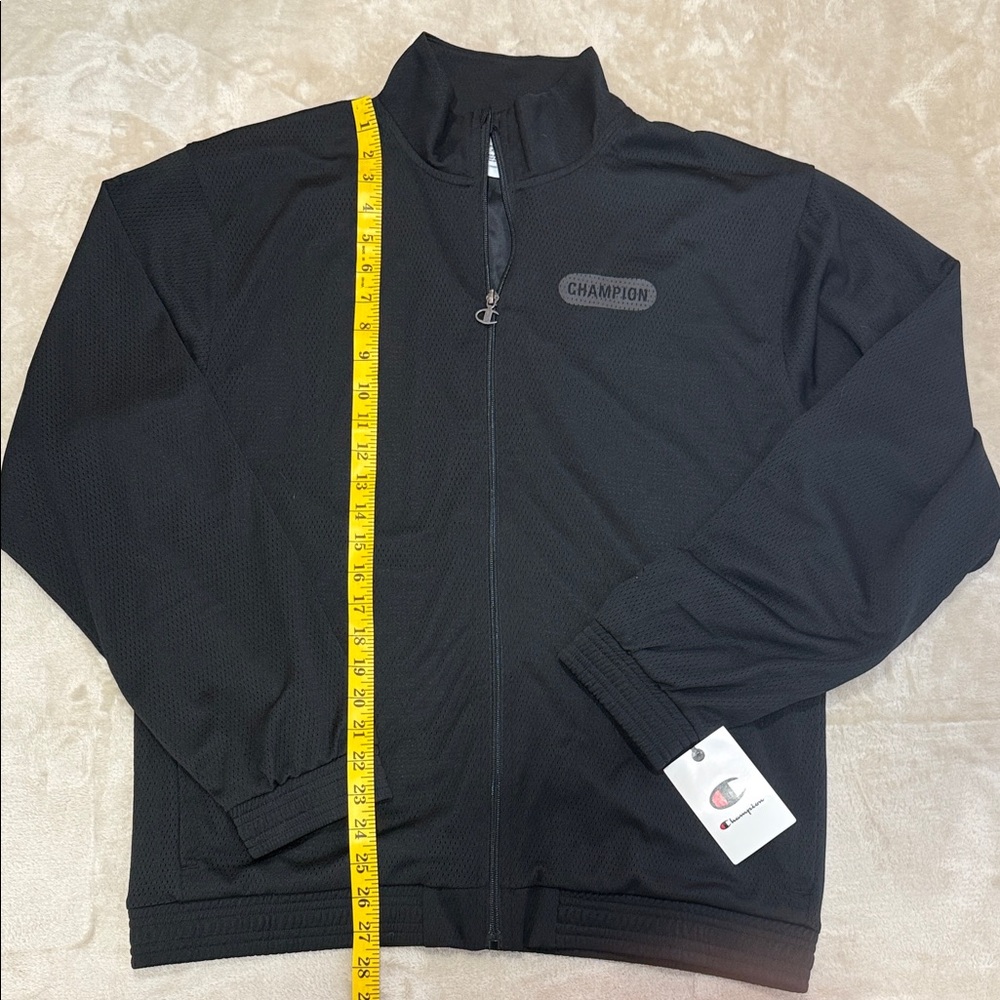 Champion Men's Black Lightweight Jacket - Size Medium